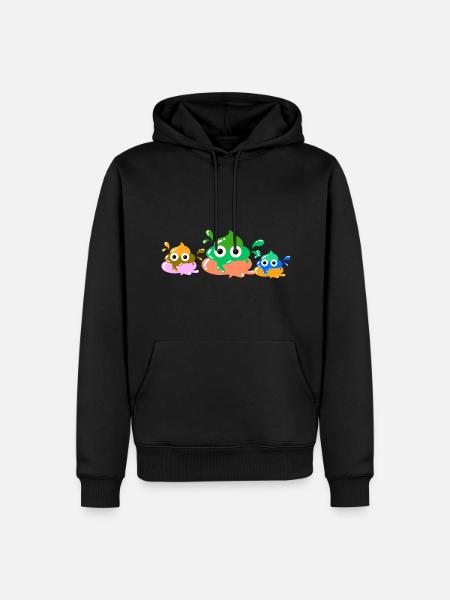 Colorful shit,shit , color, family - Men’s Premium Organic Hoodie - black