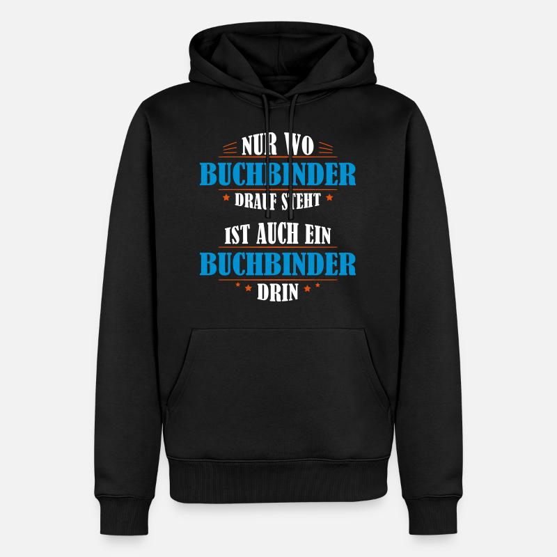 Buchbinder cadeau professionnel - Sweat à capuche Premium bio Homme - noir