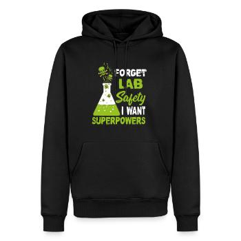 Chimiste sécurité des produits chimiques de laboratoire cadeau - Sweat à capuche Premium bio Homme - noir - Devant - Nico (187cm)