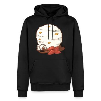 Vanille Mandel Eis Speiseeis Eiskrem Eiscreme - Männer Premium Bio Hoodie - Schwarz - Vorne - Nico (187cm)