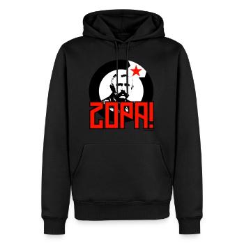 Zopa! - Sweat à capuche Premium bio Homme - noir - Devant - Nico (187cm)