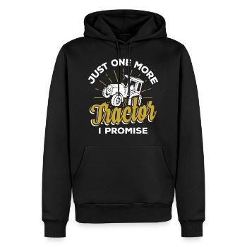 Landwirt Traktor - Männer Premium Bio Hoodie - Schwarz - Vorne - Nico (187cm)