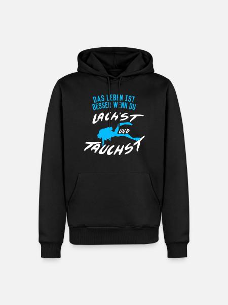 Diving saying - Men’s Premium Organic Hoodie - black