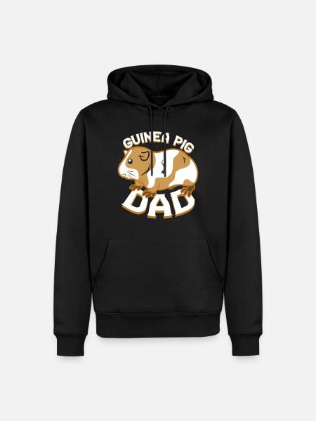 Papa cochon d'Inde - Sweat à capuche Premium bio Homme - noir