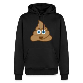 Emoji poop pile poop - Men’s Premium Organic Hoodie - black - Front - Nico (187cm)