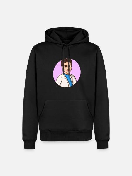Simone de Beauvoir - Men’s Premium Organic Hoodie - black