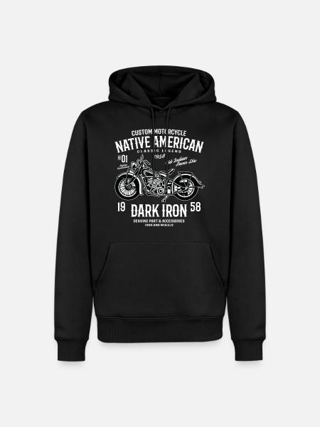 Dark Iron 2 - Men’s Premium Organic Hoodie - black