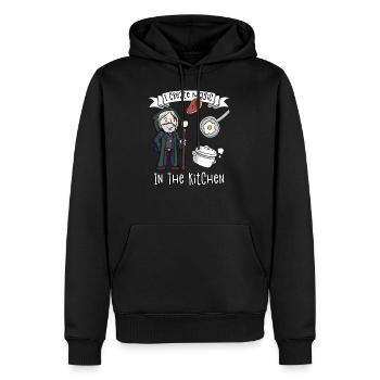 Ich zaubere in der Küche Koch Hausmann Hausfrau - Männer Premium Bio Hoodie - Schwarz - Vorne - Nico (187cm)