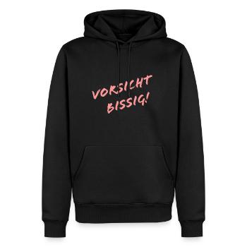 Vorsicht Bissig Zicke Dickkopf Zimtzicke Geschenk - Männer Premium Bio Hoodie - Schwarz - Vorne - Nico (187cm)