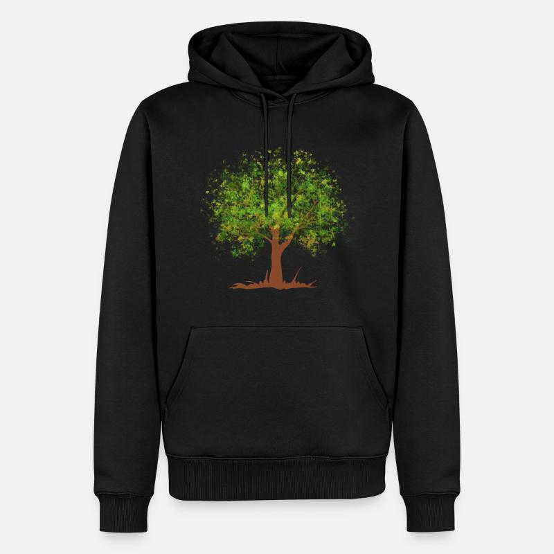 Arbre vert d'été - Sweat à capuche Premium bio Homme - undefined