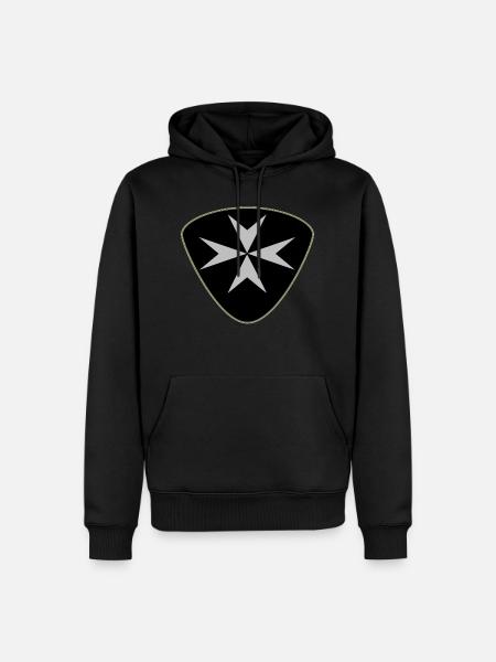 Guitar plectrum Templar cross - Men’s Premium Organic Hoodie - black
