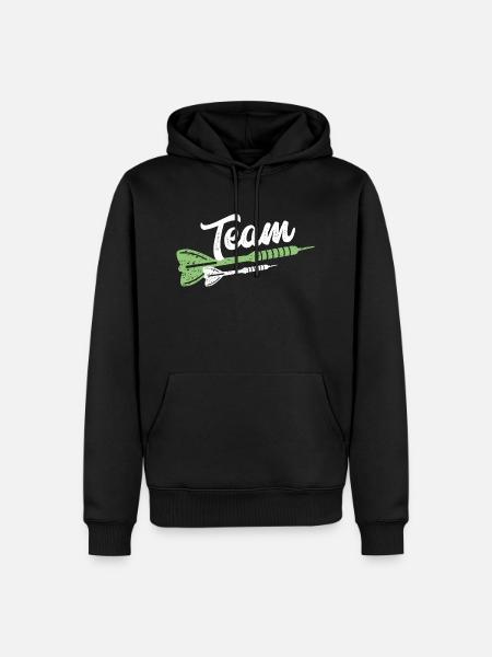 darts darts team - Men’s Premium Organic Hoodie - black