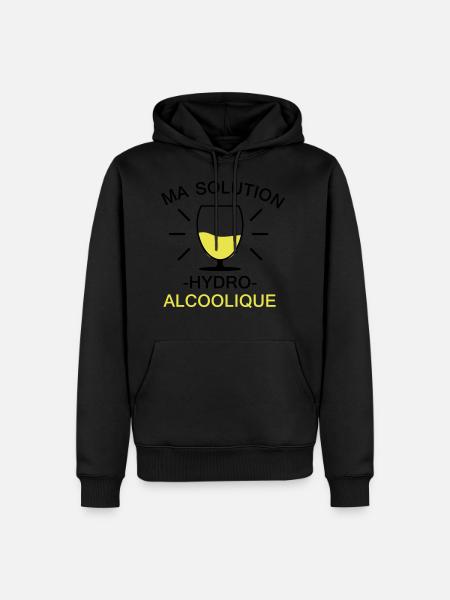 Hydro-alcoolique - Sweat à capuche Premium bio Homme -