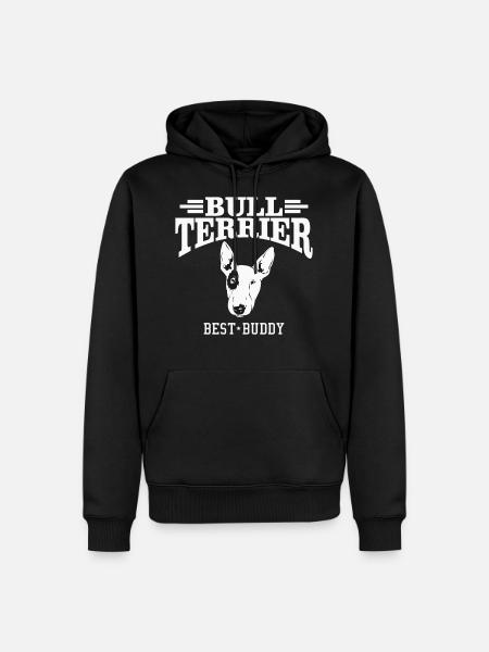 Bullterrier Bully Hundeliebhaber Geschenk - Männer Premium Bio Hoodie - Schwarz