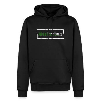 Steiermark Steirerbua Steirer Geschenkidee lustig - Männer Premium Bio Hoodie - Schwarz - Vorne - Nico (187cm)