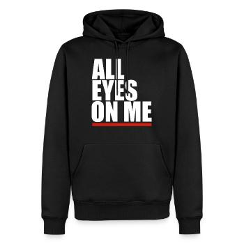 90s Rap - - Männer Premium Bio Hoodie - Schwarz - Vorne - Nico (187cm)