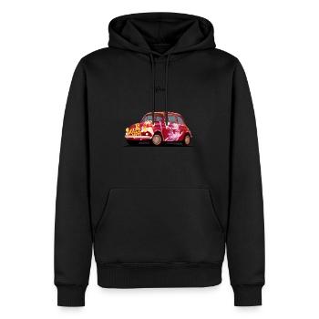 La Dolce Vita - Rome - Sweat à capuche Premium bio Homme - noir - Devant - Nico (187cm)