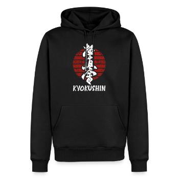 Kyokushin Kyokushinkai Karate - Männer Premium Bio Hoodie - Schwarz - Vorne - Nico (187cm)