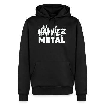 HEIN ? METAL - Heavy Metal Heads - Sweat à capuche Premium bio Homme - noir - Devant - Nico (187cm)