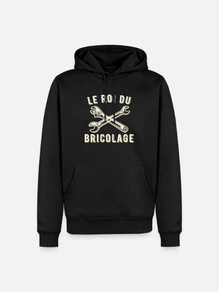 Le roi du bricolage - Sweat à capuche Premium bio Homme - noir