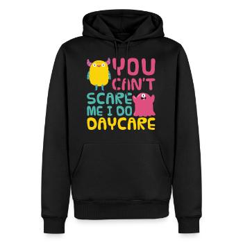 Kindergärtnerin Tagesmutter Erzieher - Männer Premium Bio Hoodie - Schwarz - Vorne - Nico (187cm)