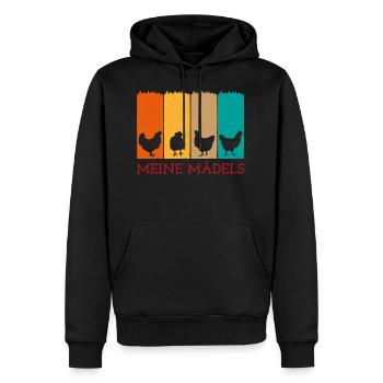 Meine mädels Landleben Landwirt Geschenk - Männer Premium Bio Hoodie - Schwarz - Vorne - Nico (187cm)
