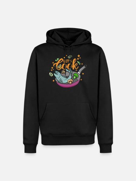 Let’s Cook - Men’s Premium Organic Hoodie - black