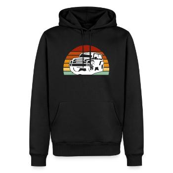 off road 4x4 offroad off-road vehicle - Männer Premium Bio Hoodie - Schwarz - Vorne - Nico (187cm)