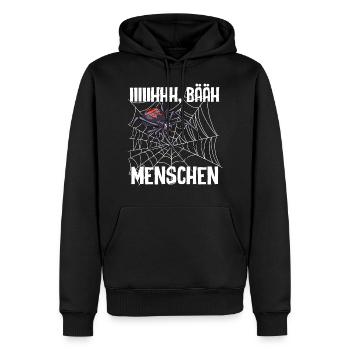 Spinne - Männer Premium Bio Hoodie - Schwarz - Vorne - Nico (187cm)