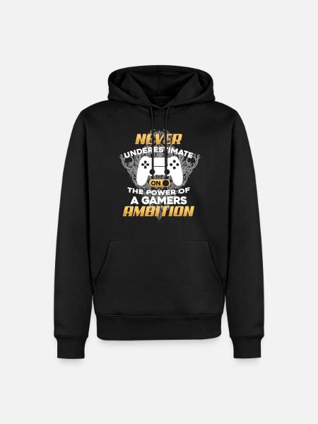 Gamer - Sweat à capuche Premium bio Homme - noir