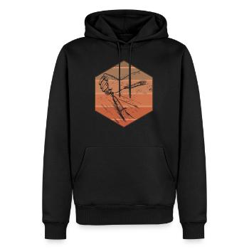Holz Schnitzen - Männer Premium Bio Hoodie - Schwarz - Vorne - Nico (187cm)