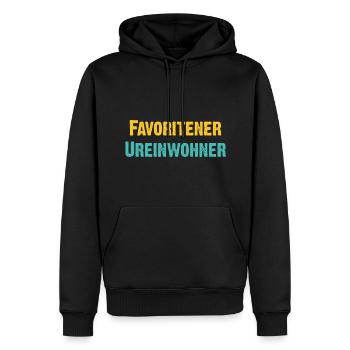 Favoritner Ureinwohner Wien Österreich Spruch - Männer Premium Bio Hoodie - Schwarz - Vorne - Nico (187cm)