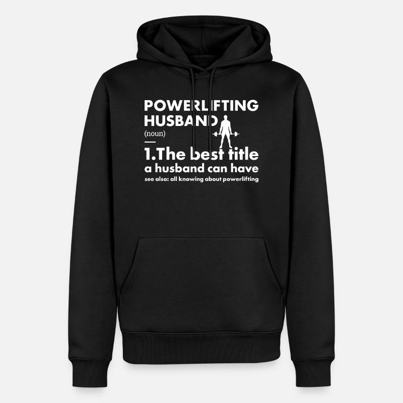 Sport Mari Powerlifting - Sweat à capuche Premium bio Homme - noir