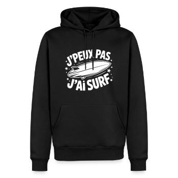 I Can't, I Surf – Surfer Humor T-Shirt Nicht - Männer Premium Bio Hoodie - Schwarz - Vorne - Nico (187cm)