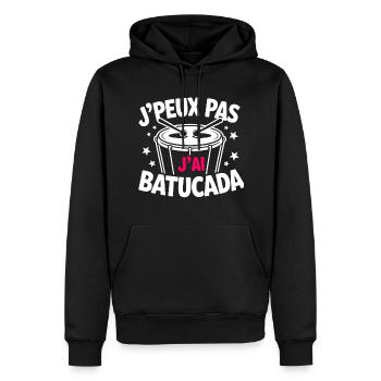 J’peux pas, j’ai Batucada - Sweat à capuche Premium bio Homme - noir - Devant - Nico (187cm)