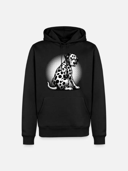 Dalmatiner Dalmatinerhalter Dalmatinerbesitzer - Männer Premium Bio Hoodie - Schwarz