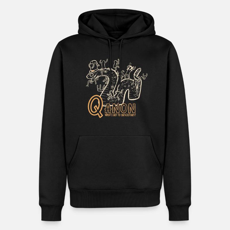 Q - Sweat à capuche Premium bio Homme - noir