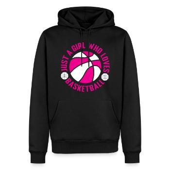 Basket-ball panier de basket-ball panier lancer des joueurs de basket-ball - Sweat à capuche Premium bio Homme - noir - Devant - Nico (187cm)