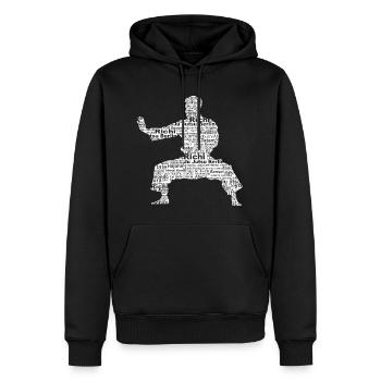 Ju Jutsu Richi - Männer Premium Bio Hoodie - Schwarz - Vorne - Nico (187cm)