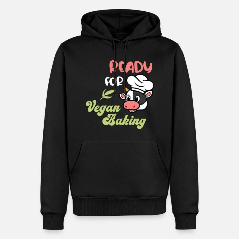 Ready for Vegan Baking - Männer Premium Bio Hoodie - Schwarz
