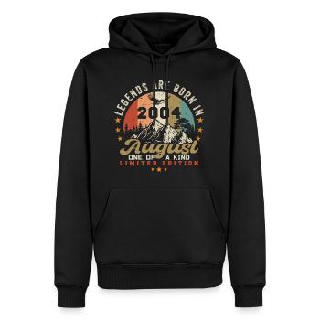 Legenden wurden im August 2004 geboren 2004 August - Männer Premium Bio Hoodie - Schwarz - Vorne - Nico (187cm)