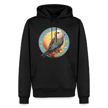 Wellensittich - Männer Premium Bio Hoodie - Schwarz - Vorne - Nico (187cm)
