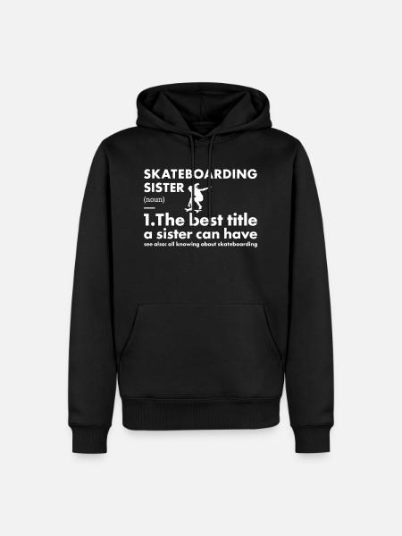 Sport Sister Skateboarding - Men’s Premium Organic Hoodie - black
