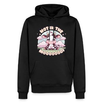 Kuh Not In The Moo - Männer Premium Bio Hoodie - Schwarz - Vorne - Nico (187cm)