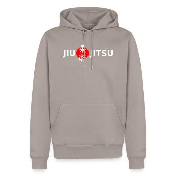 Jiu Jitsu sun - Men’s Premium Organic Hoodie - taupe - Front - Nico (187cm)