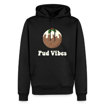 Pud Vibes - Männer Premium Bio Hoodie - Schwarz - Vorne - Nico (187cm)