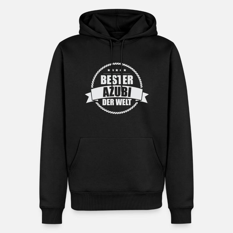 Bester Azubi der Welt - Männer Premium Bio Hoodie - Schwarz