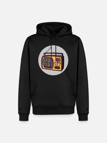 Old radio - Men’s Premium Organic Hoodie - black