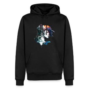 Anime No16 - Männer Premium Bio Hoodie - Schwarz - Vorne - Nico (187cm)