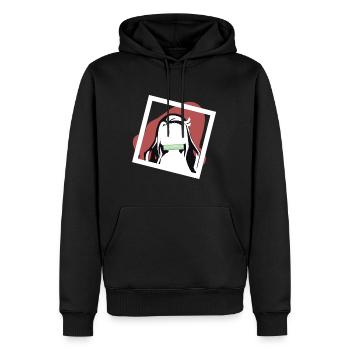 Fille démon nommée Nezuko - Sweat à capuche Premium bio Homme - noir - Devant - Nico (187cm)